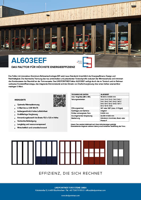 Lindpointner Flyer EEF-Tor Blätterkatalog Seite 1