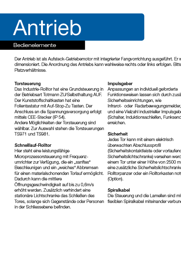 Lindpointner Prospekt Rolltore Blätterkatalog Seite 10