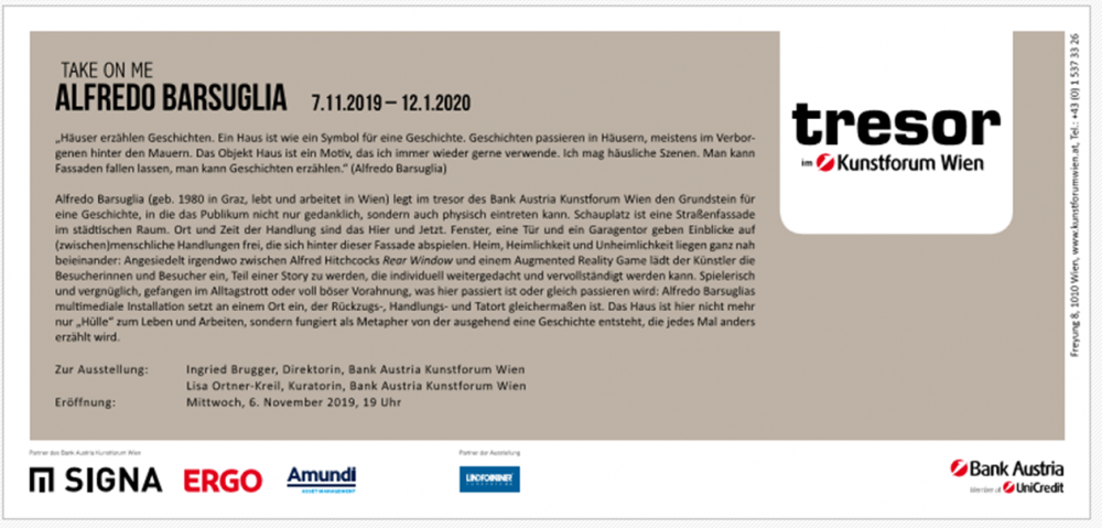 Tor Ausstellung Von Alfredo Barsuglia Kunstforum Wien