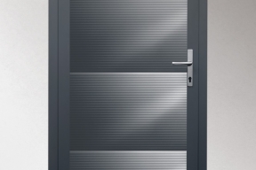 Garagentüren Paneeltüren TS4000 modern Welle anthrazit RAL7016