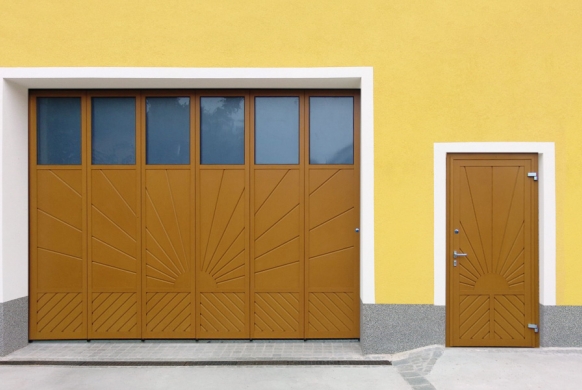 Garagentueren Aluminium TA4000 Klassisch Motiv Sonne