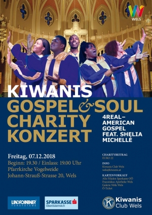 Sponsoring Kiwanis Gospel & Soul Charity Konzert
